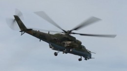 Минобороны обнародовало видео работы вертолетов ВС РФ по украинской технике