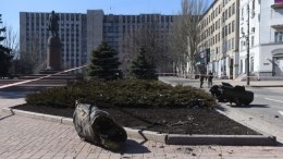 В центре Донецка возле Дома правительства сбита украинская ракета «Точка-У»