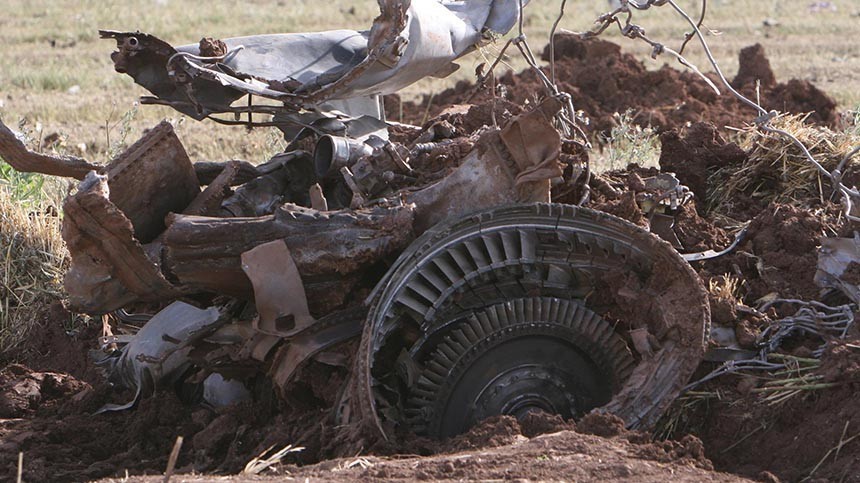 Видео с места крушения пассажирского Boeing в Китае