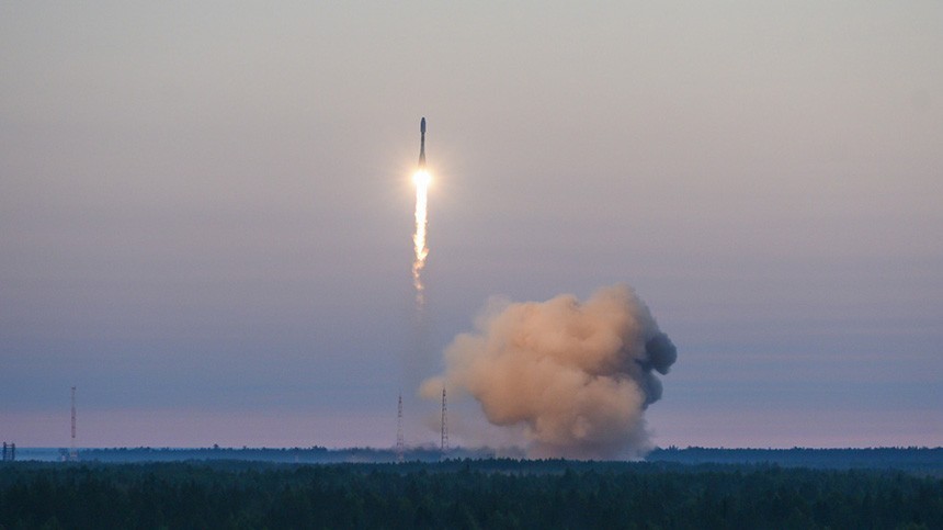С космодрома Плесецк стартовала ракета-носитель «Союз-2.1а»