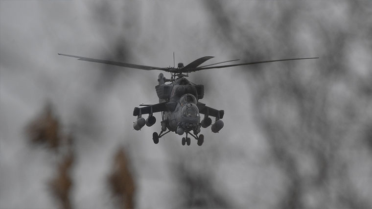 МО РФ: силы ДНР сбили из ПЗРК Stinger украинский вертолет вблизи Мариуполя