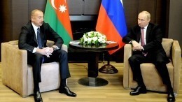 Путин поздравил президента Азербайджана с 30-летием дипотношений