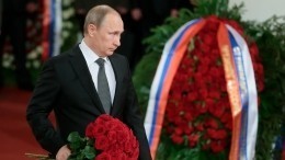 Путин прибыл на церемонию прощания с Владимиром Жириновским