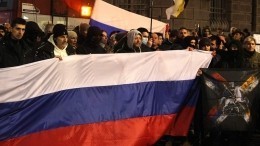 Своих не бросают: в Белграде прошла акция в поддержку России