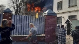 Крупный пожар произошел в центральном корпусе НИИ войск ВКО в Твери