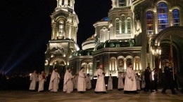 В главном храме Вооруженных сил России прошла пасхальная служба