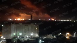 Очевидцы сообщили о пожаре на нефтебазе в Брянске