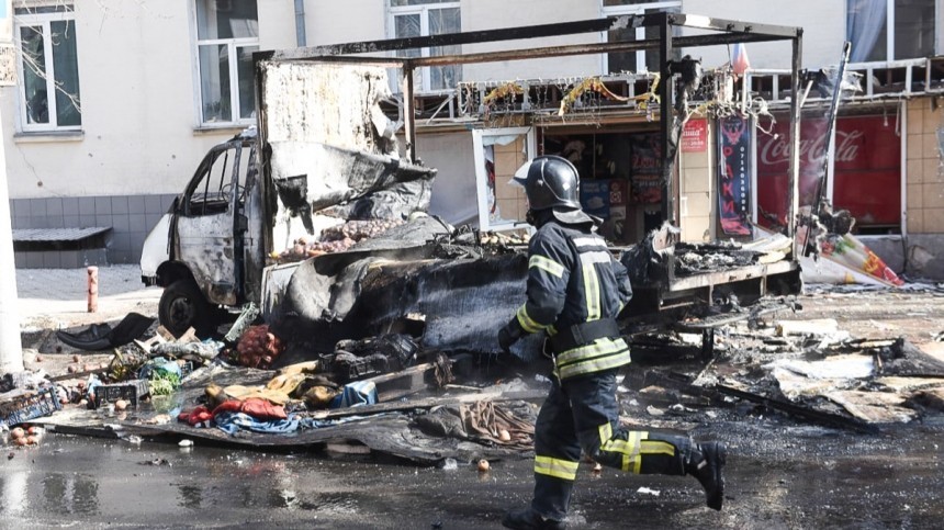 Мощный взрыв произошел в центре Донецка