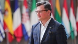 Министр иностранных дел Украины встретил Макрона на костылях