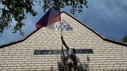 В селе Старая Збурьевка водрузили флаг России