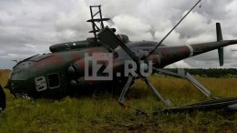 Вертолет Ми-8 совершил жесткую посадку в Ленинградской области