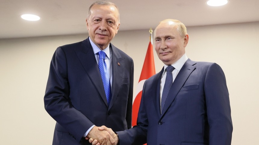 В МИД Германии увидели угрозу для НАТО в совместном фото Путина и Эрдогана