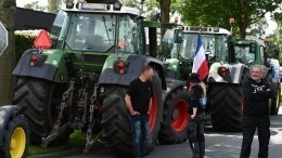 Протестующие голландские фермеры начали поджигать сено и бросаться навозом