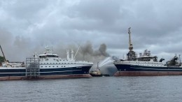 Хронология мощного пожара на «Адмиралтейских верфях» в Петербурге