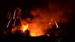 Склад с боеприпасами загорелся в Белгородской области