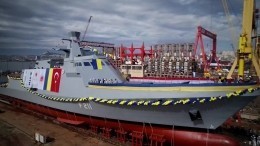 Жена Зеленского спустила на воду первый корвет для ВМС Украины в Турции