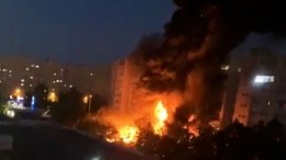Глава Ейска Бублик подтвердил пожар в девятиэтажке после крушения Су-34
