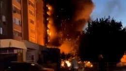 Около 350 жителей горящего дома в Ейске эвакуировали с места происшествия