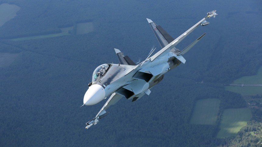 Одним ударом: экипаж российского Су-30СМ уничтожил самолет украинских националистов