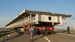 На Крымском мосту начался ремонт нового пролета после теракта
