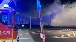 Мощный пожар едва не уничтожил ж/д вокзал аэропорта Кельн