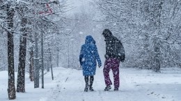 На Москву обрушился снегопад, который продлится три дня