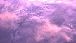 Розовое полярное сияние окрасило небо над Мурманской областью