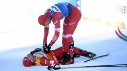 Столкновение лыжников Большунова и Устюгова сорвало для обоих гонку на Кубке РФ
