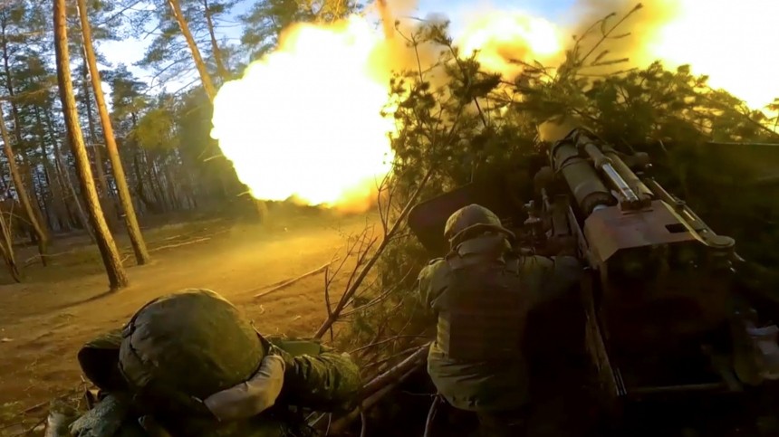 Батарея пушек «Гиацинт-Б» уничтожила технику ВСУ на Запорожском направлении