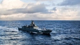 Путин поучаствовал в церемонии выхода на службу фрегата «Адмирал Горшков»
