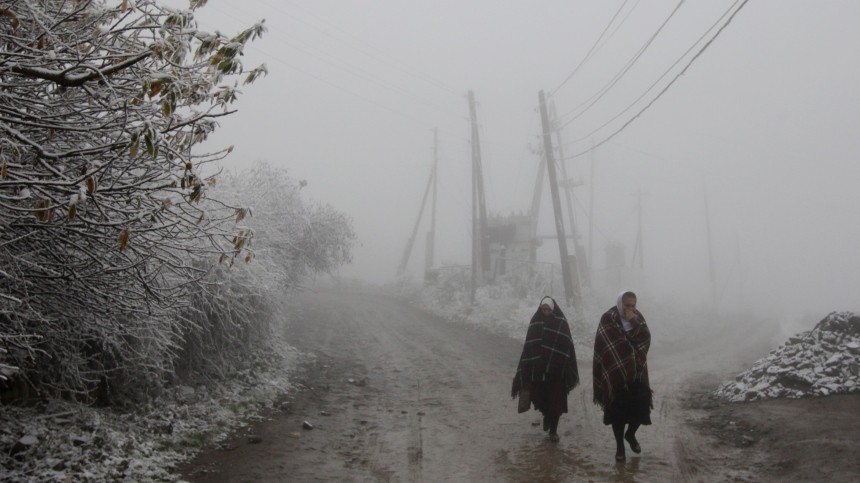 Снегопад вызвал в Дагестане транспортный коллапс и радость у жителей