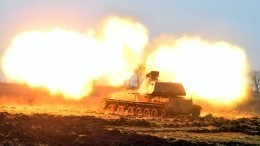 Расчет САУ «Акация» ударил по позициям украинских боевиков — эксклюзивные кадры