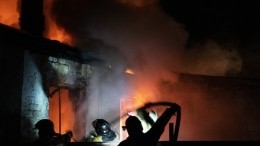 Пожар в центре Благовещенска парализовал город
