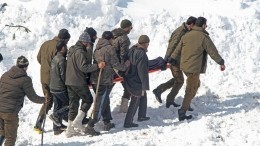 Опубликовано видео схода лавины в Индии, где пострадали восемь россиян