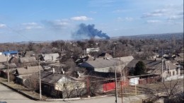 В ДНР сообщили о сбитом самолете в небе над Енакиево