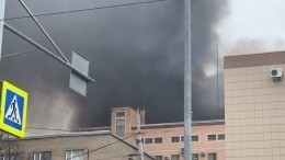 Человек пострадал при пожаре на территории склада погранслужбы ФСБ в Ростове-на-Дону