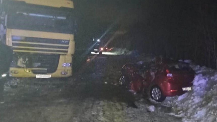 Четыре человека погибли в ДТП с грузовиком под Архангельском