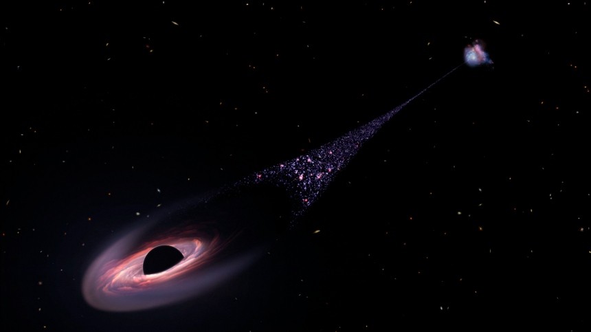 Телескоп НАСА поймал «убегающую» смертоносную черную дыру