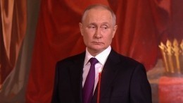 Владимир Путин прибыл в храм Христа Спасителя на пасхальную службу