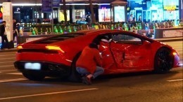 «Повернул не туда»: иностранец арендовал Lamborghini и устроил ДТП в центре Москвы