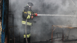 Пожар произошел на московском рынке «Садовод» — видео