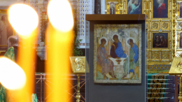 Икона «Троица» Андрея Рублева останется в храме Христа Спасителя до 19 июля