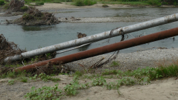 В крымском поселке поврежден газопровод