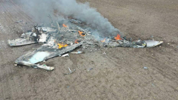 Российская ПВО сбила украинский самолет Су-27 в Херсонской области