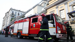 В центре Москвы произошел пожар в здании ресторанов «Кафе Пушкинъ» и «Турандот»