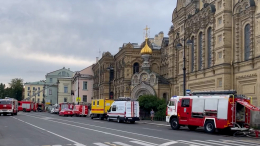 В Петербурге ликвидировали пожар в особняке Утемана
