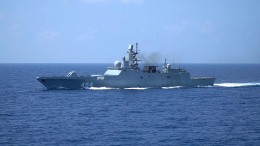 Фрегат «Адмирал Горшков» отработал отражение ударов с воздуха в Средиземном море