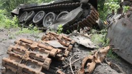 Российские бойцы уничтожили на Украине замаскированный словенский танк M-55S
