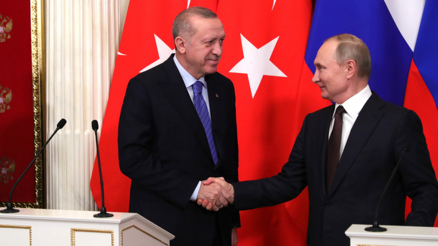 Эрдоган договорился с Путиным о визите в Турцию в ходе переговоров