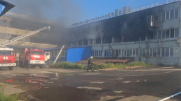 МЧС: пожар на фабрике спортивных изделий в Дмитрове потушен